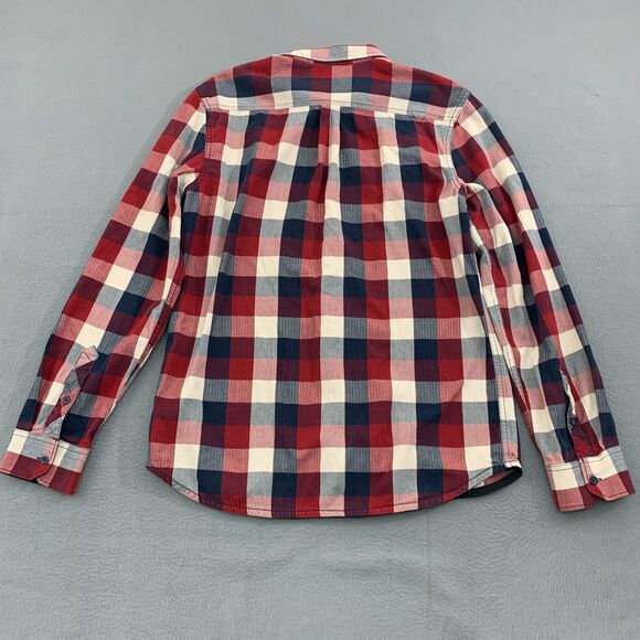 Vans off The Wall Button Up Shirt Mens Large Plaid Cotton Long Sleeve - Picture 13 of 16